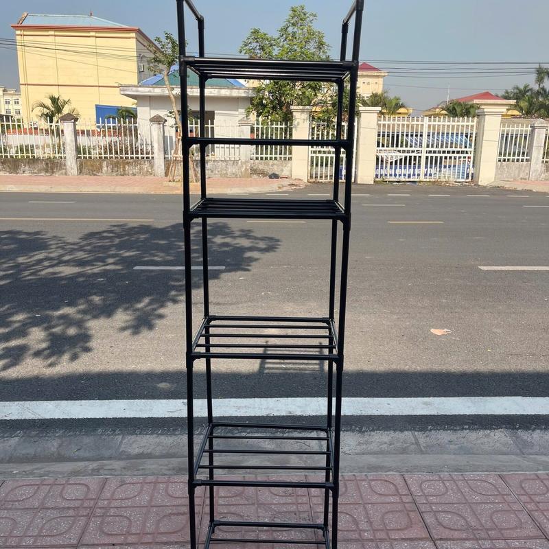 Kệ để đồ đa năng 6 tầng , khung thép cácbon Sơn tĩnh điện chống gỉ , sử dụng trong nhà tắm , phòng bếp , phòng ngủ , chắc chắn đa năng . 2