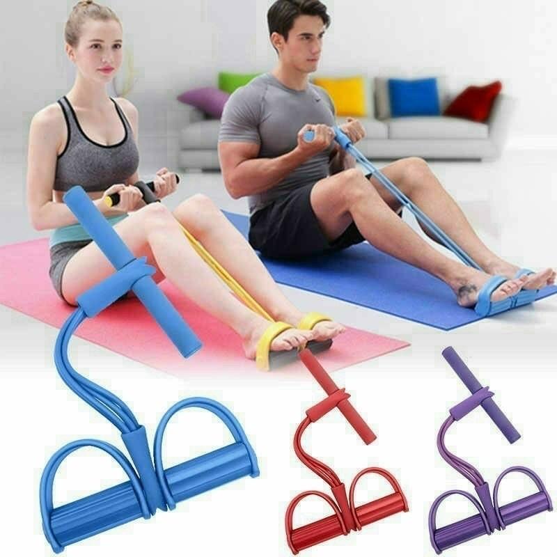 Dây Kéo Đàn Hồi, Dây Keo Tập Bụng 4-6 Ống Cao Su Chắc Chắn Tập Cơ Bụng Tay Chân Gym Thể Dục Tại Nhà