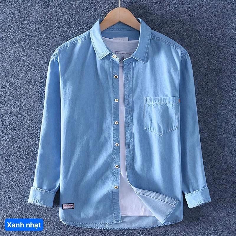 Sơ Mi Jean Nam Nhập Khẩu UK - JNK02, Chất Liệu Jean Cao Cấp - Menswear 2