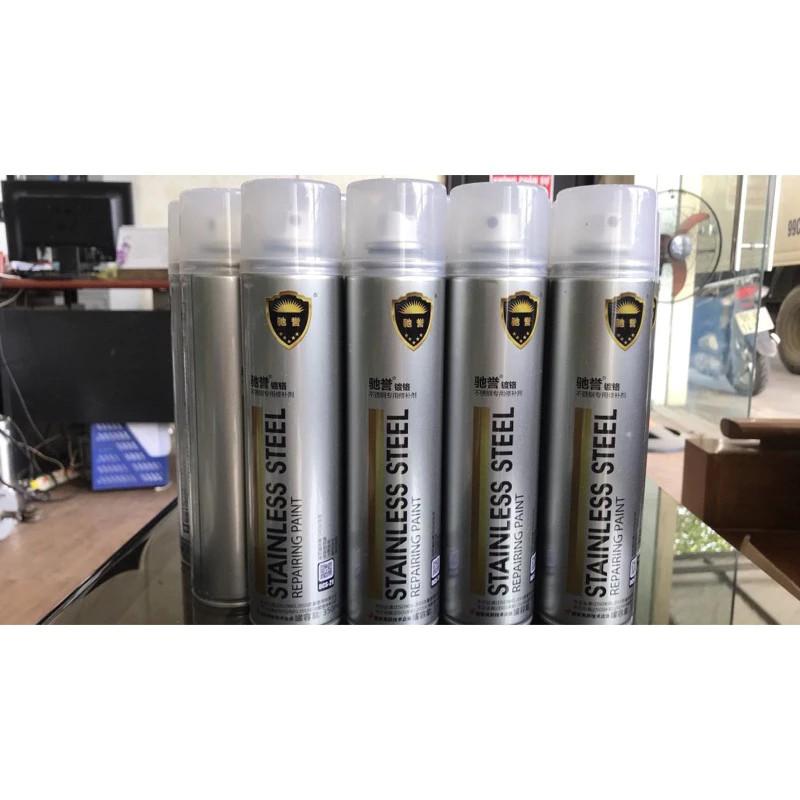 【Rẻ】Sơn Bạc Mạ Crom Sơn Xịt Mạ Chrome Sáng Bóng 350ml - Chai Sơn Mạ Siêu Bóng-Sơn xe bình  xịt  crom  mạ  bạc 3