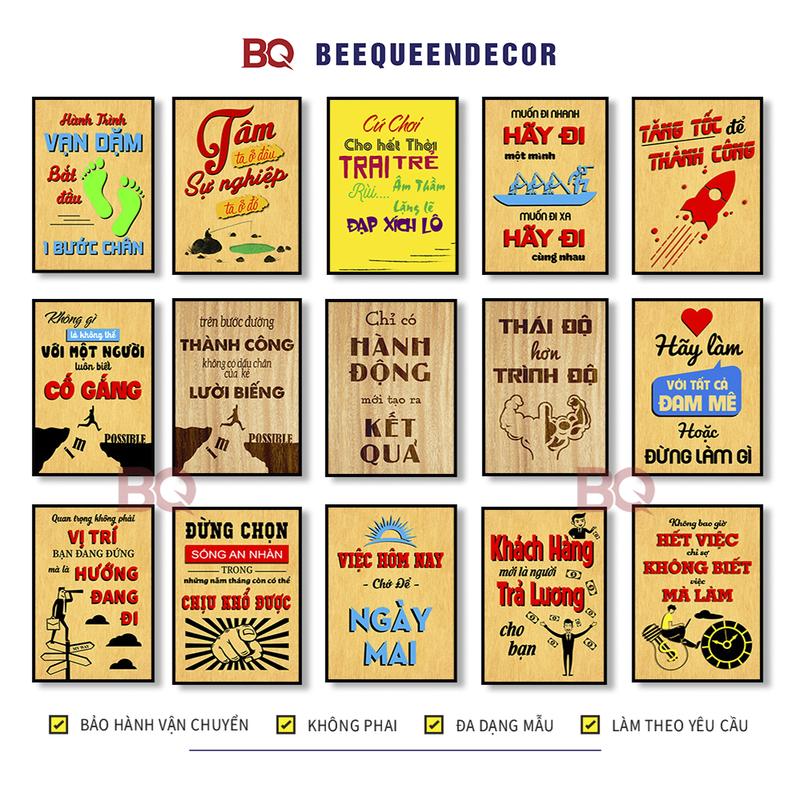   Album 20  Tranh Động Lực - Tranh Slogan Tạo Động Lực Treo Tường Trang Trí Văn Phòng 
