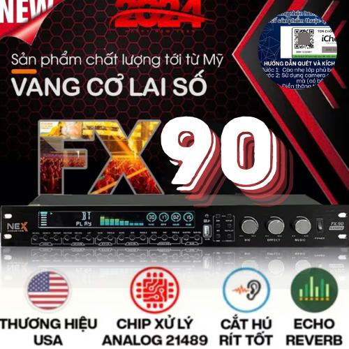 Vang Nex FX90 Luxury tặng kèm dây kết nối - Vang cơ lai số thế hệ mới chế độ KTV karaoke chuyên nghiệp - Hàng Nhập Khẩu