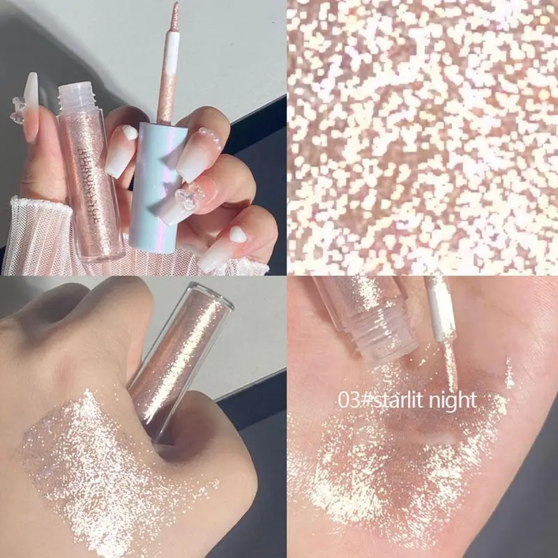 Phấn Mắt, Bột Lấp Lánh Ánh Ngọc Trai, Hiệu Ứng Làm Sáng Túi Mắt, Phấn Mắt Dạng Lỏng Lấp Lánh 0