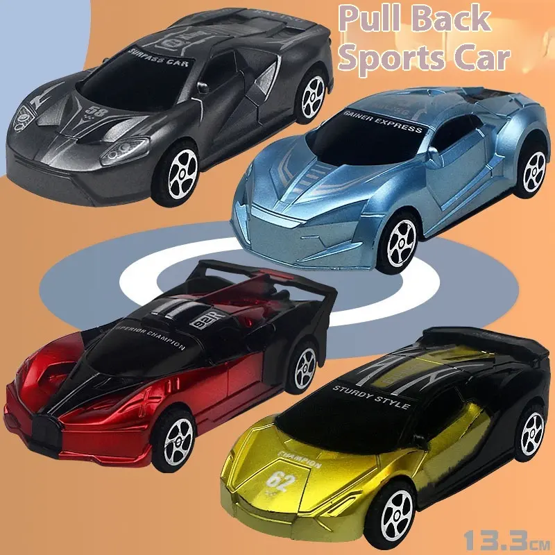3-6 Years Old Pull-back Toy Car Children's Toy Racing Car Simulation Model Car Boys Racing Car