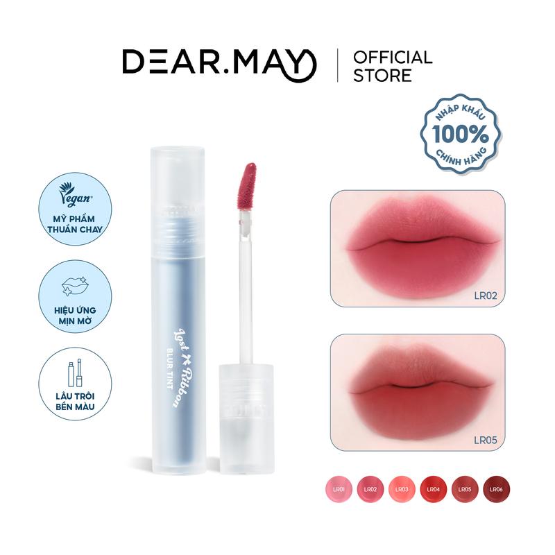  Son Kem Lì Thuần Chay Dearmay Lost Ribbon Blur Tint 3.3g 