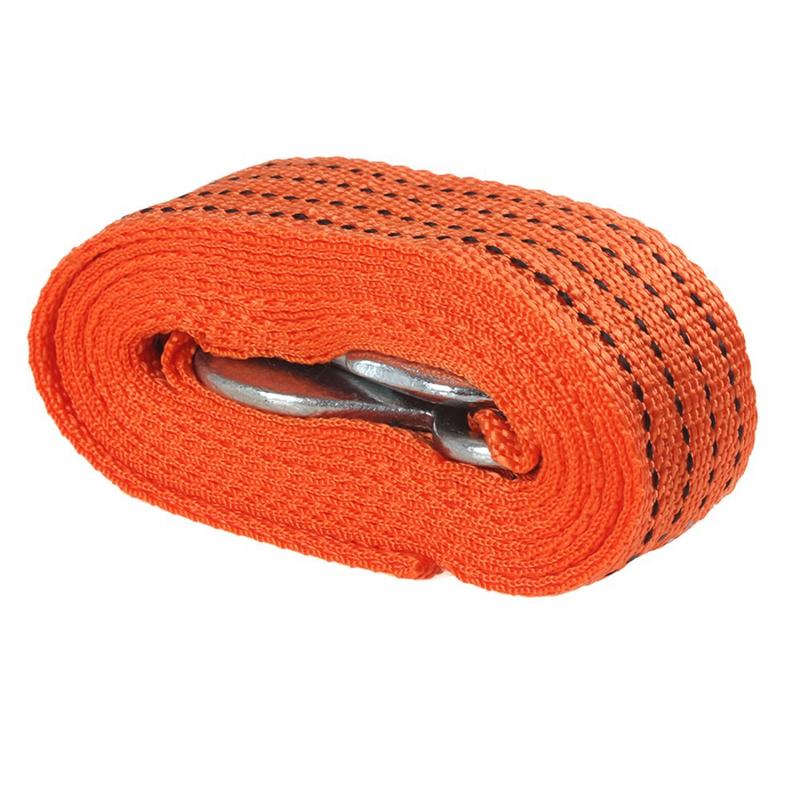 Product Introduction of 4 meters Tow Strap with Hooks Car Vehicle Recovery Rope Trailer Rope 3 tons Capacity Heavy Duty Tow Rope 6