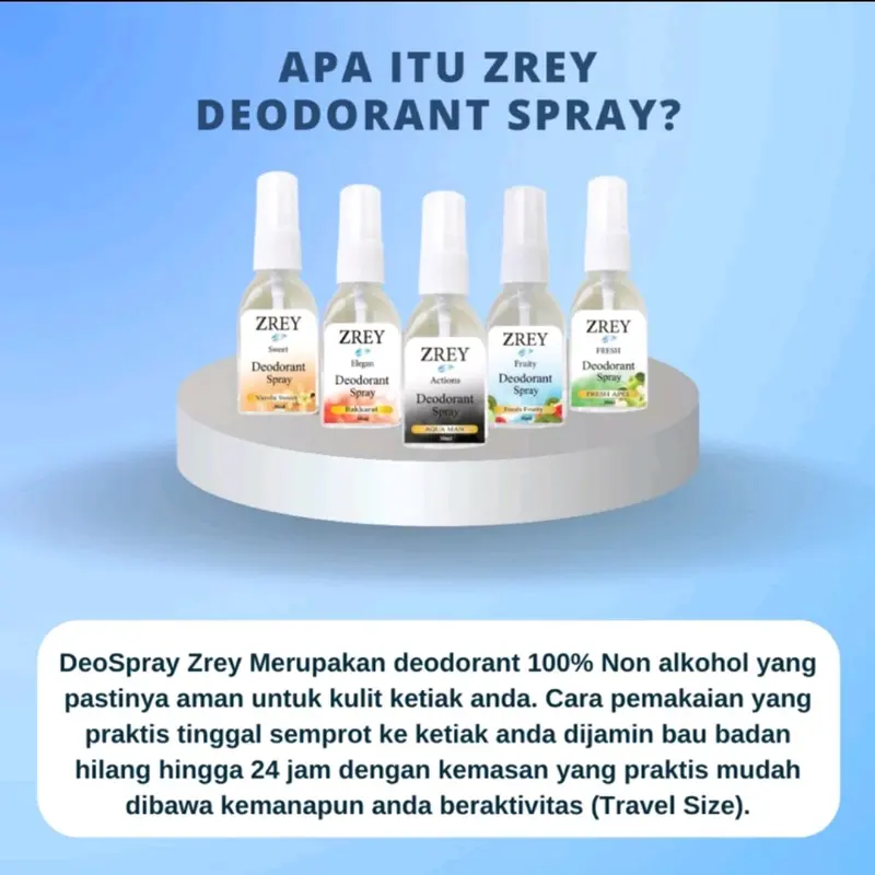 BPOM DEODORANT SPRAY TAWAS WANGI TRAVEL SIZE 30Ml 1