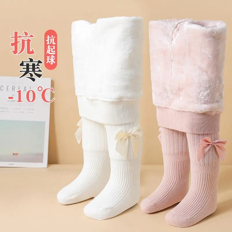 Quần Legging Quần Tất Cho Em Bé Vớ Trẻ Em, Lót Lông Cừu, Dày Dặn, Mùa Thu Và Mùa Đông, Quần Tất Có Thể Điều Chỉnh Đáy Quần, Thích Hợp Cho Bé Gái Và Trẻ Sơ Sinh, Độ Đàn Hồi Cao Và Chống Mài Mòn, Hàng Mới Về Năm 2025