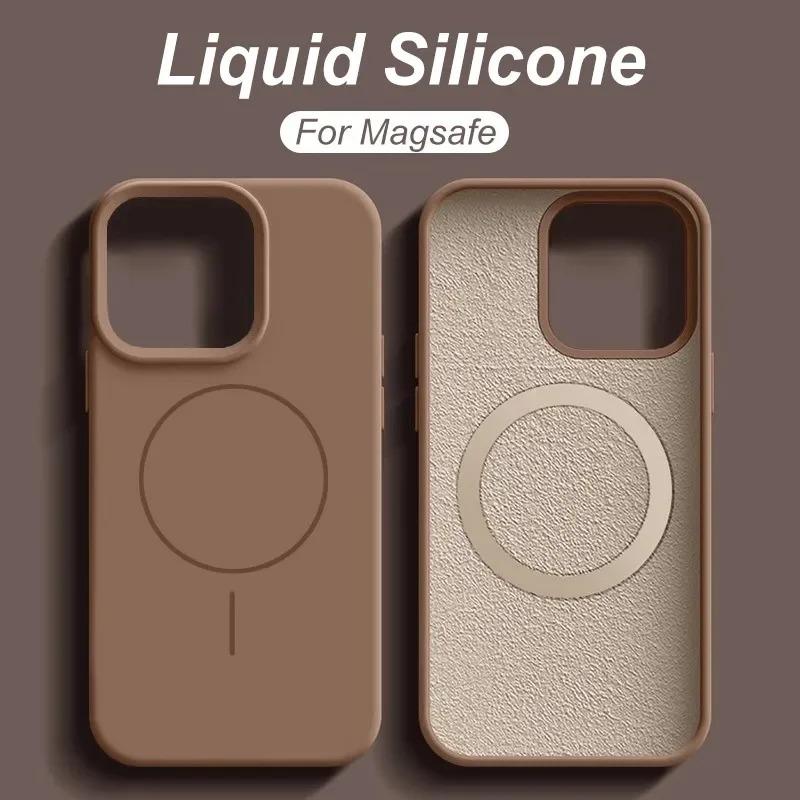 Ốp Điện , Dành Cho iPhone 16, 15, 14, 13, 12, 11, Pro Max Plus, Bộ Sạc Không Dây Từ Tính, Tương Thích Với Magsafe, Ốp Lưng Chống Sốc