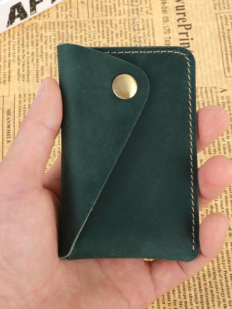 Product Introduction of Business Card Box Flip Cover, Cowhide Card Holder, Retro Credit Card Holder, Ultra-Thin Credit Card Box, Flat Wallet, Business Card Holder, Men'S And Women'S Wallet 15