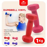 Gambar SPEEDS Dumbell / Barbel Mini / Barbel Wanita Neoprene  Otot Alat Fitnes Cewek Vinyl Angkat Beban Latihan Otot 012-2 - 1KG.BIRU dari Calary Toys Kota Surabaya 1 Tokopedia