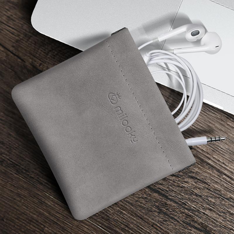 Portable Earphone Storage Bag, 1 Count Multifunctional Digital Storage Bag, Desk Organizer for Home Office, Desk Accessories for Home Office 2