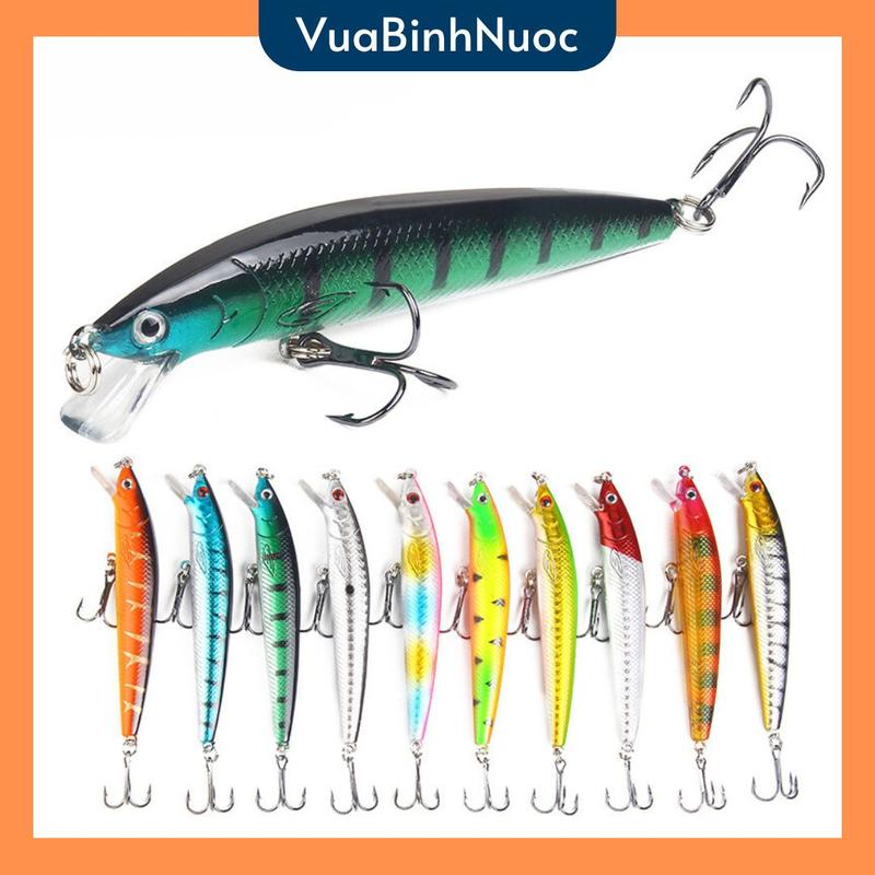 Mồi giả cá nhựa lớn 10cm 9gram mồi tốt nhiều màu sắc chắc chắn - vuabinhnuoc