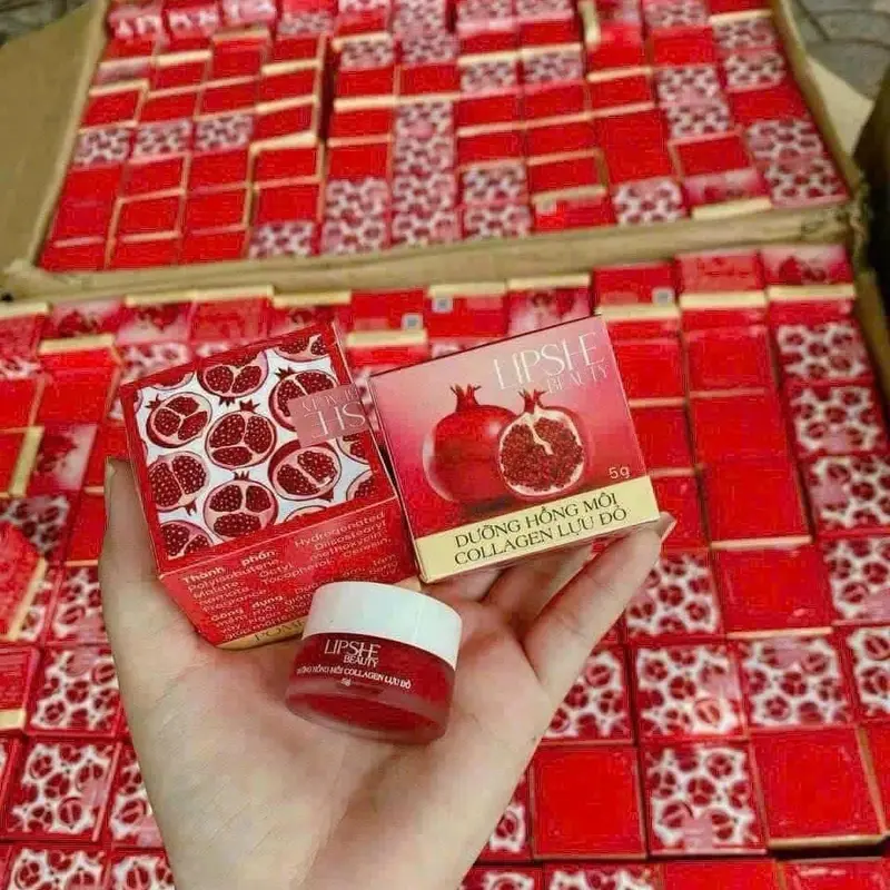 [ Mua 1 Tặng 1 Nạ ] - Son Dưỡng Hồng Môi LIPSHE Lựu Đỏ ủmôi duong moi 4