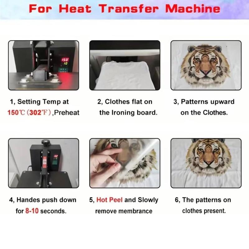 Alien & Cat Pattern Heat Transfer Sticker, 2/4 Counts Cartoon Animal Pattern Heat Transfer Sticker, DIY T-shirt, Jeans, Backpack, Handbag, Pillowcase and Vintage Baseball Cap 8