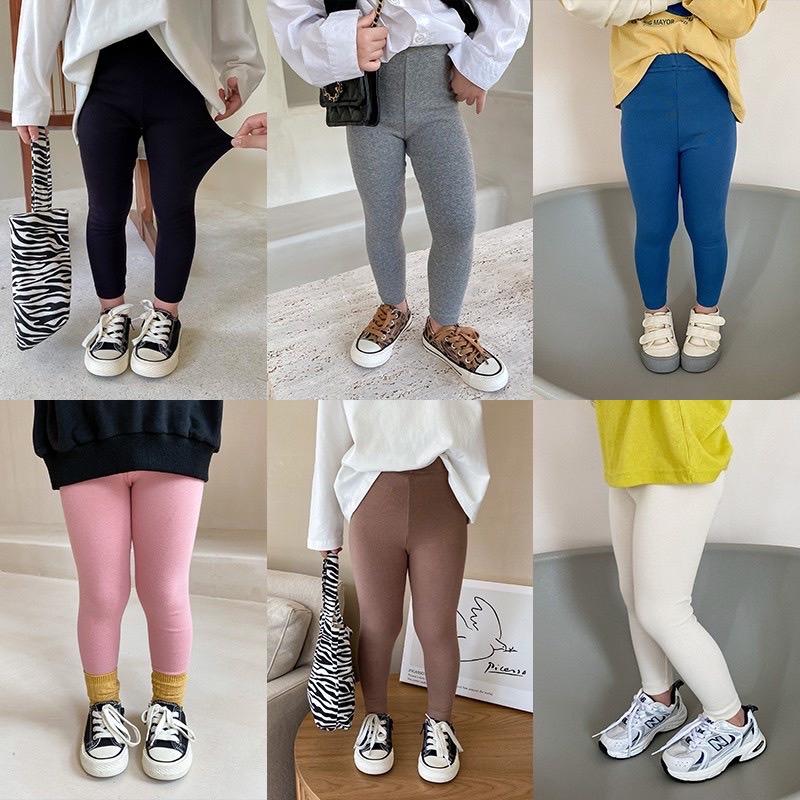  Q001- Tom&Nau Kids  Quần leggin dài bé gái Zip cotton cực thoải mái và sang chảnh cho bé yêu - Size 6-30Kg 