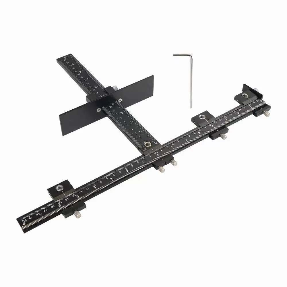 Cabinet Handle Template Tool, 1 Count Aluminum Alloy Cabinet Handle Template Tool, Quick & Accurate Installation Tool, Drawer Positioning Tool