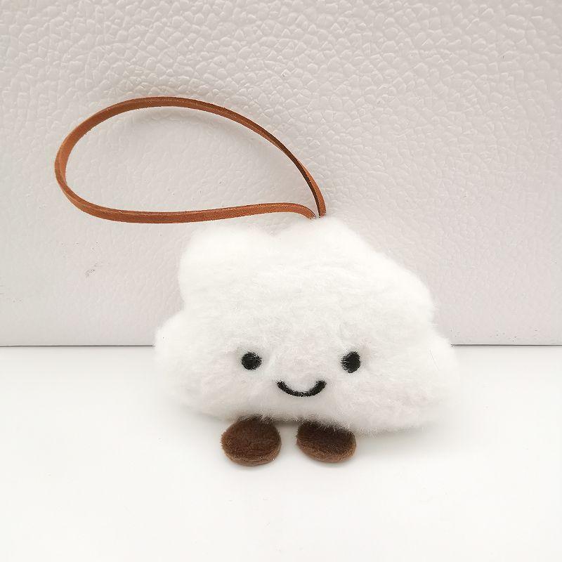 Product Introduction of Soft and Adorable Clouds Cute Plush School Bag Pendant Girlfriends Couple Creative Exquisite Ins Bag Pendant Key Ring 7