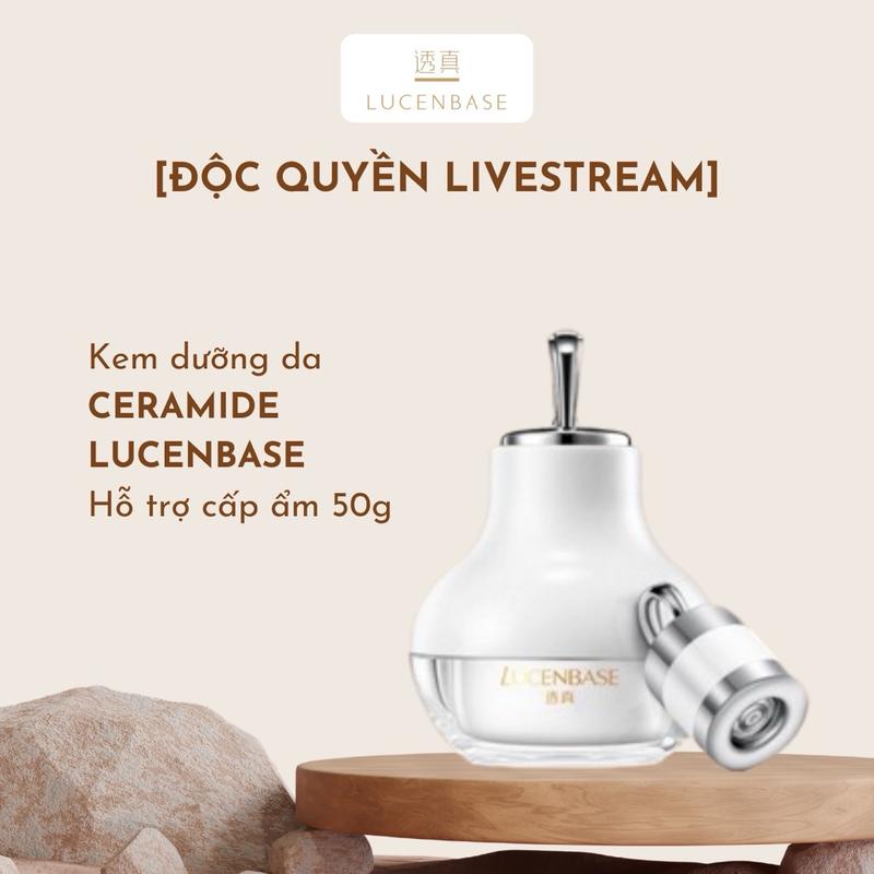 [DEAL ĐỘC QUYỀN LIVESTREAM] Kem dưỡng da ceramide LUCENBASE cấp ẩm, hỗ trợ làm dịu da 50g DATE T3/2025