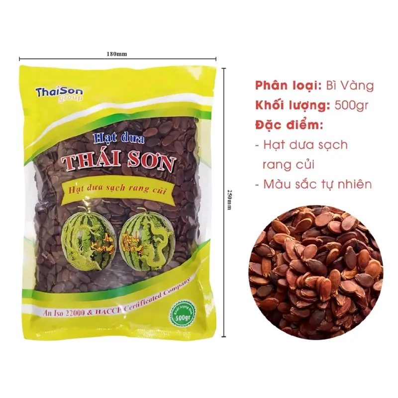 Hạt dưa Thái Sơn to giòn ngon đặt biệt bì nâu 1 ký 3