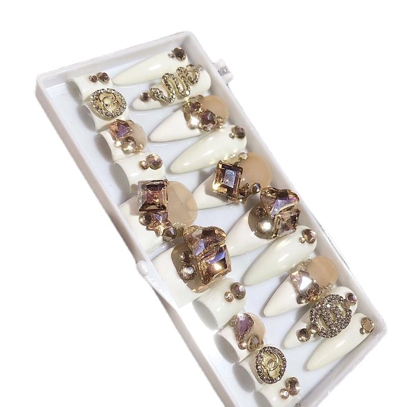 Combo 55 nail box thiết kế màu trắng mix