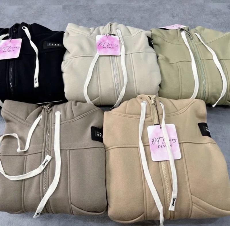 Product Introduction of Áo khoác nỉ 6 túi nón to 2 lớp tay xỏ ngón, form 75kg vừa - Hana Store 12