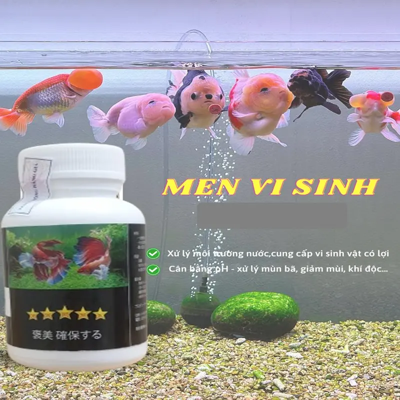 Combo 200v vi sinh cao cấp màu Trắng của Nhật, làm trong nước, cân bằng PH cho bể cá. 1