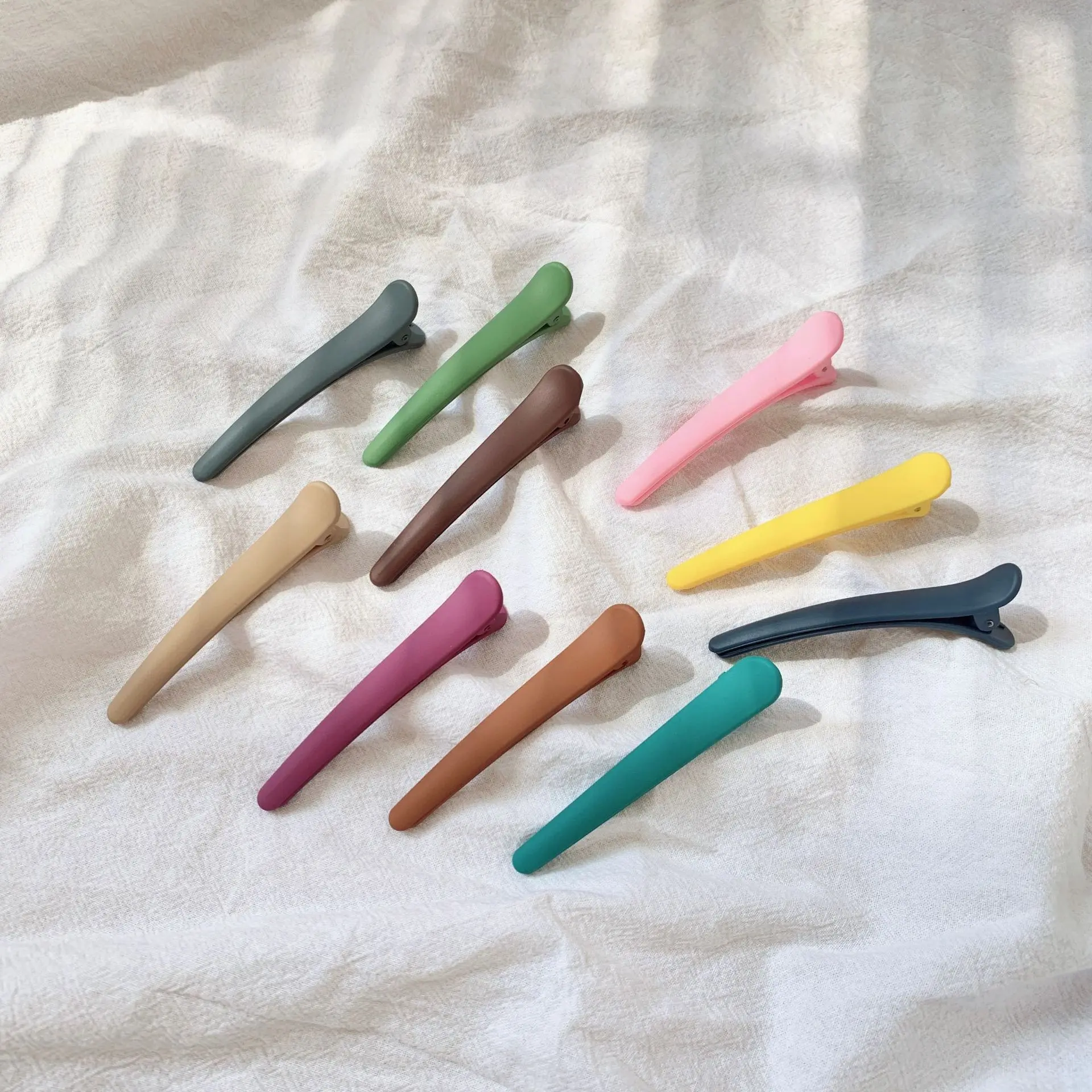 INS Style Frosted Duckbill Clip Bang Clip Makeup Beauty Hairpin Seamless Hair Clips Hair Accessories Hairpin