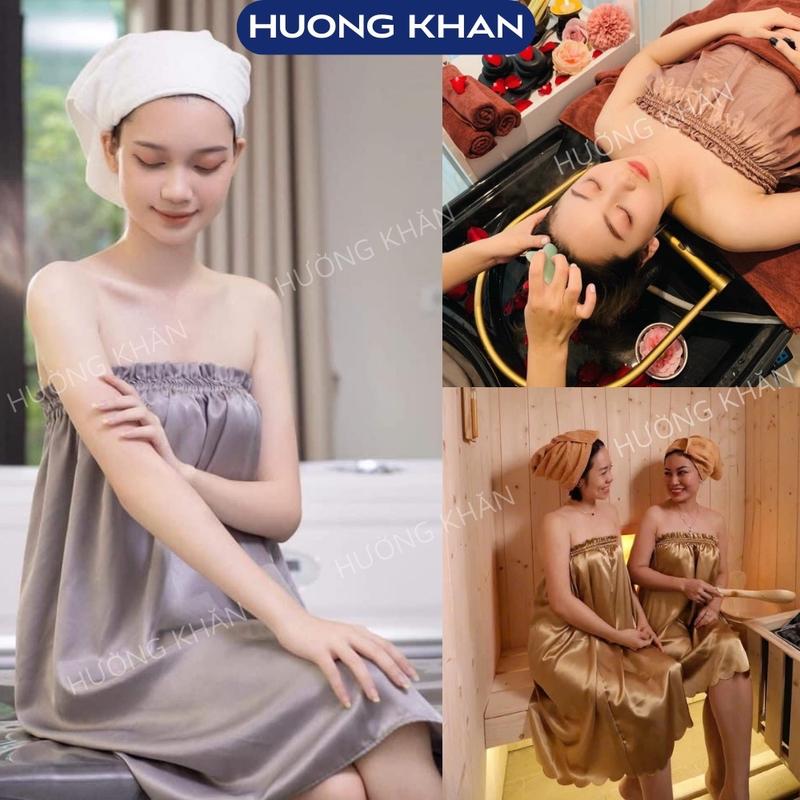  Váy quây spa vải phi lụa cao cấp dùng trong spa thẩm mỹ viện Áo 
