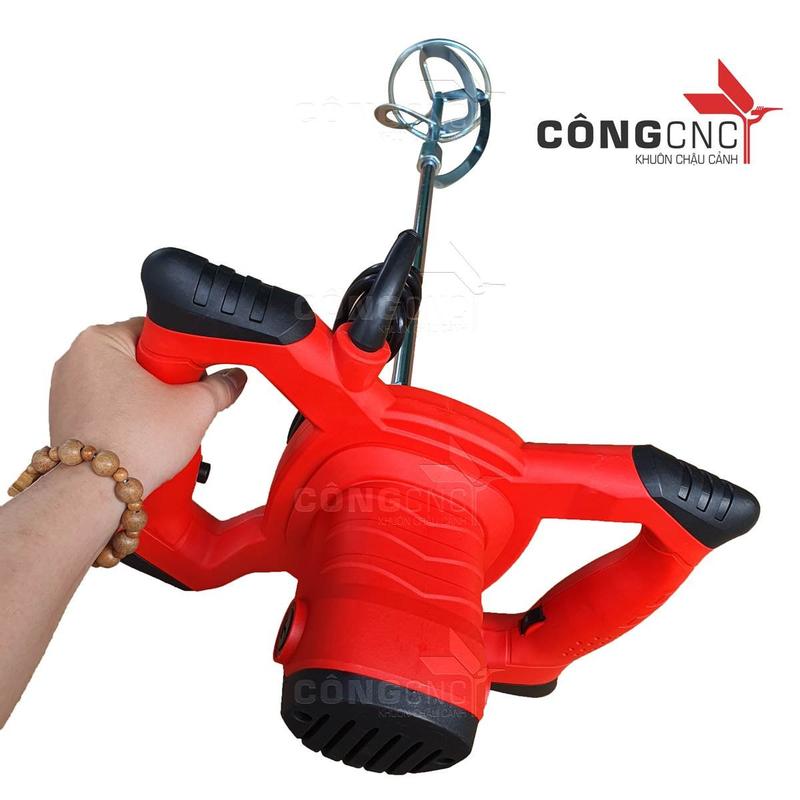 Máy Trộn Bê Tông Cầm Tay Điện 2100W công Cụ Hữu Ích Trong Đổ Chậu Cảnh 3