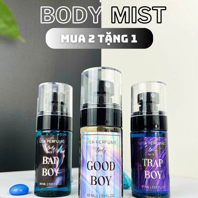 {mua 2 tặng 1} aff 30% body mist nam 60ml trap boy - bad boy - good boy thơm nhẹ nhàng, gây ấn tượng với người xung quanh. perfume cosmetic nước hoa