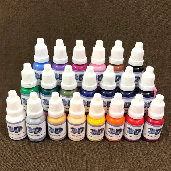 Màu nước vẽ nails - Màu vẽ cọ bản 3D