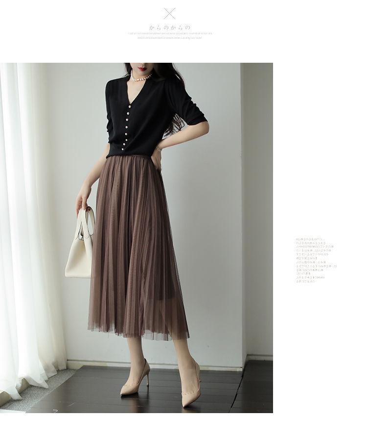 Product Introduction of Áo Len Cổ Chữ V, Nhẹ Nhàng Và Thanh Lịch, Trang Trí Ngọc Trai, Quần Áo Nữ, Hàng Mới Về Hàn Quốc Mùa Hè 2025, Dễ Phối Đồ, Áo Trông Trẻ Trung Women Top áo  len xinh Nhung 15