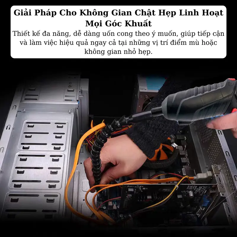 Bộ Khoan Vít Điện Cầm Tay 47 Chi Tiết Gập xoay 180 độ linh hoạt Pin tích điện mạnh mẽ - Đa Năng, Hỗ Trợ Tối Ưu Mọi Công Việc 4