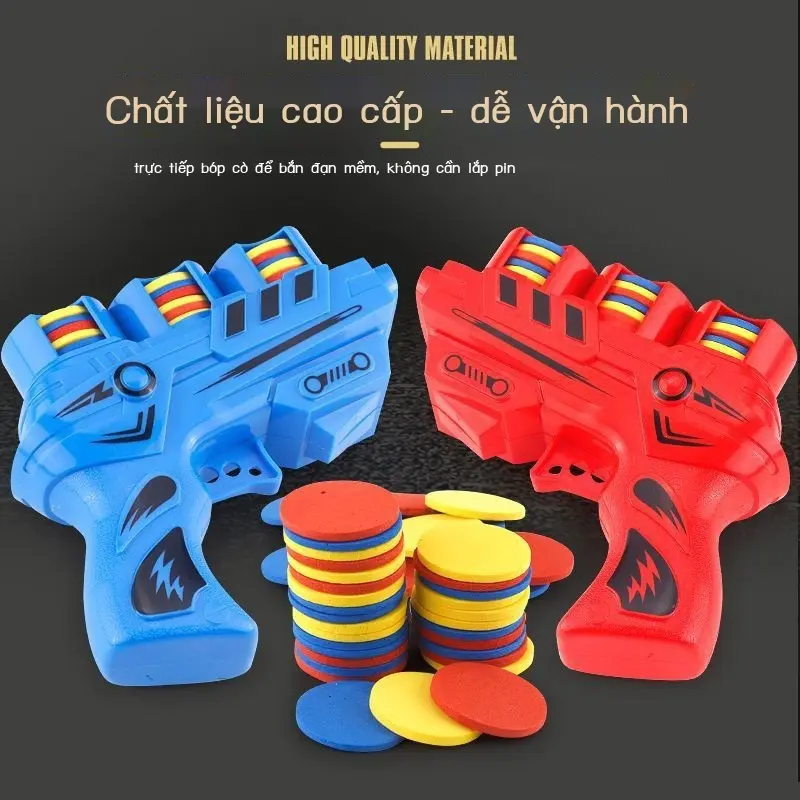 Sung Bắn đạn tròn xốp . Sung lia Đồ Chơi - Toy 0