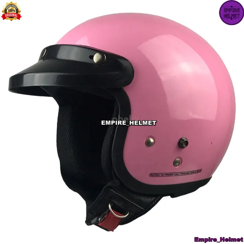 Helm Half Face Bogo Identik Cargloss Pria Wanita Dewasa Standar SNI Helem Retro Full Leher Completable Perempuan Hijab 8