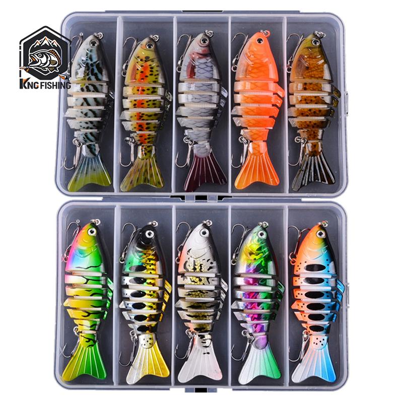 Artificial Fishing Bait with Hook, Multi-Jointed Swim Crank Fishing ...