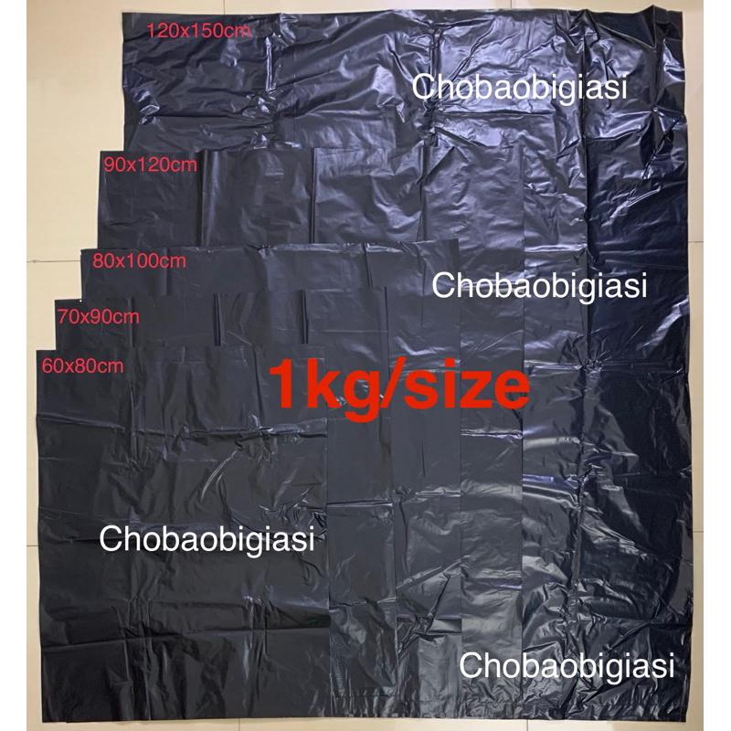 Product Introduction of {1kg/size} Túi đựng rác đen 60 lít, 120lít, 240lít (dạng rời), túi rác công nghiệp (có 5size 60,70,80,90,120), SP y hình 0