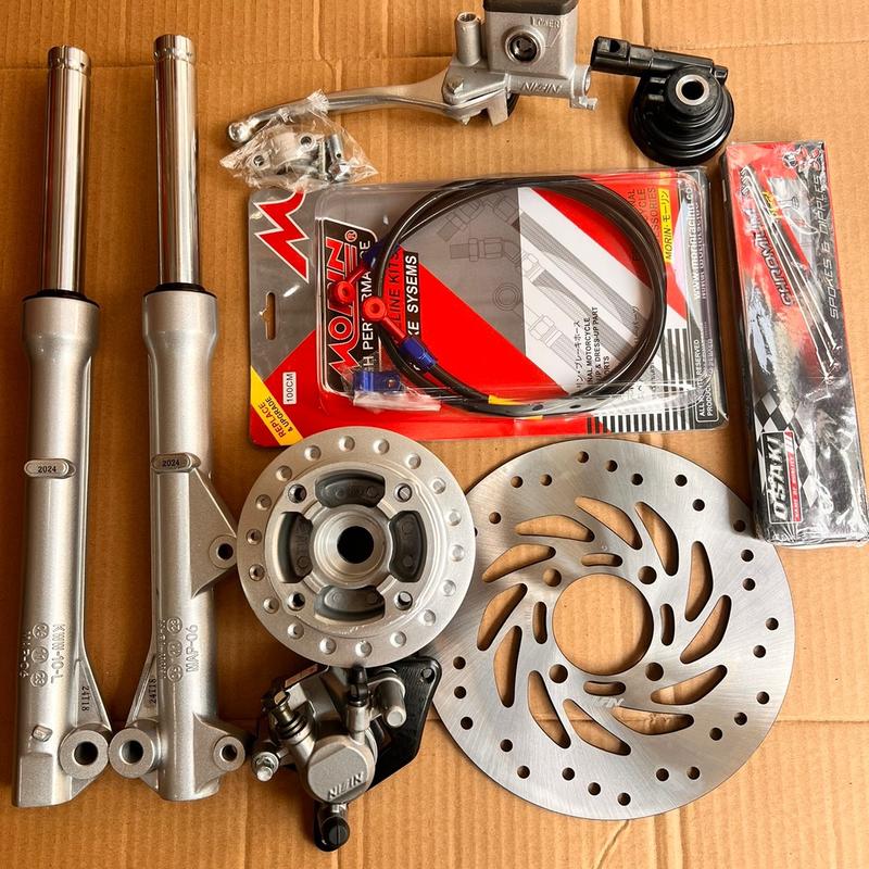 Combo phanh đĩa trước cho wave, dream, future lắp như zin  Heo Phụ Tùng Phụ Kiện