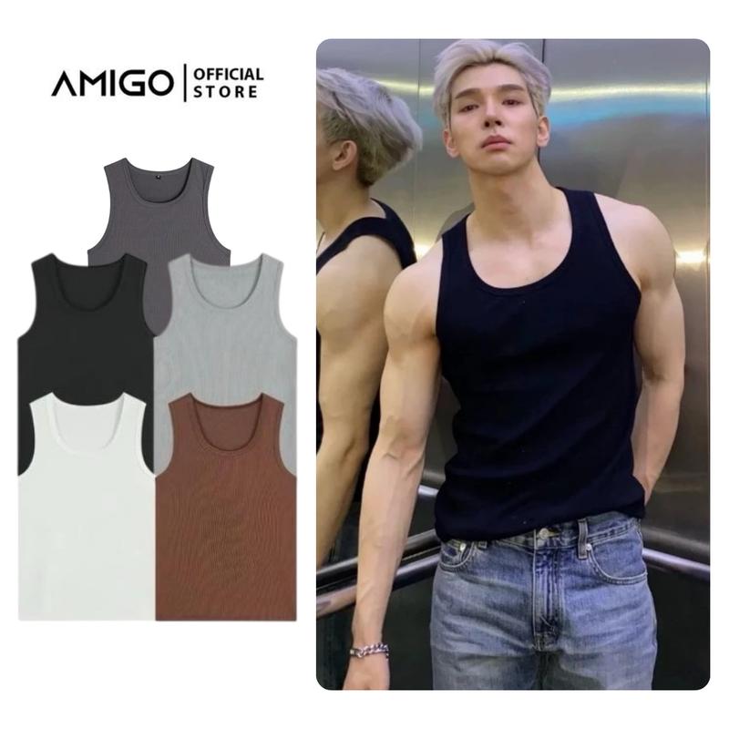 Ba lỗ nam tanktop thun kẻ tăm co giãn 4 chiều thoáng mát nhiều màu Menswear