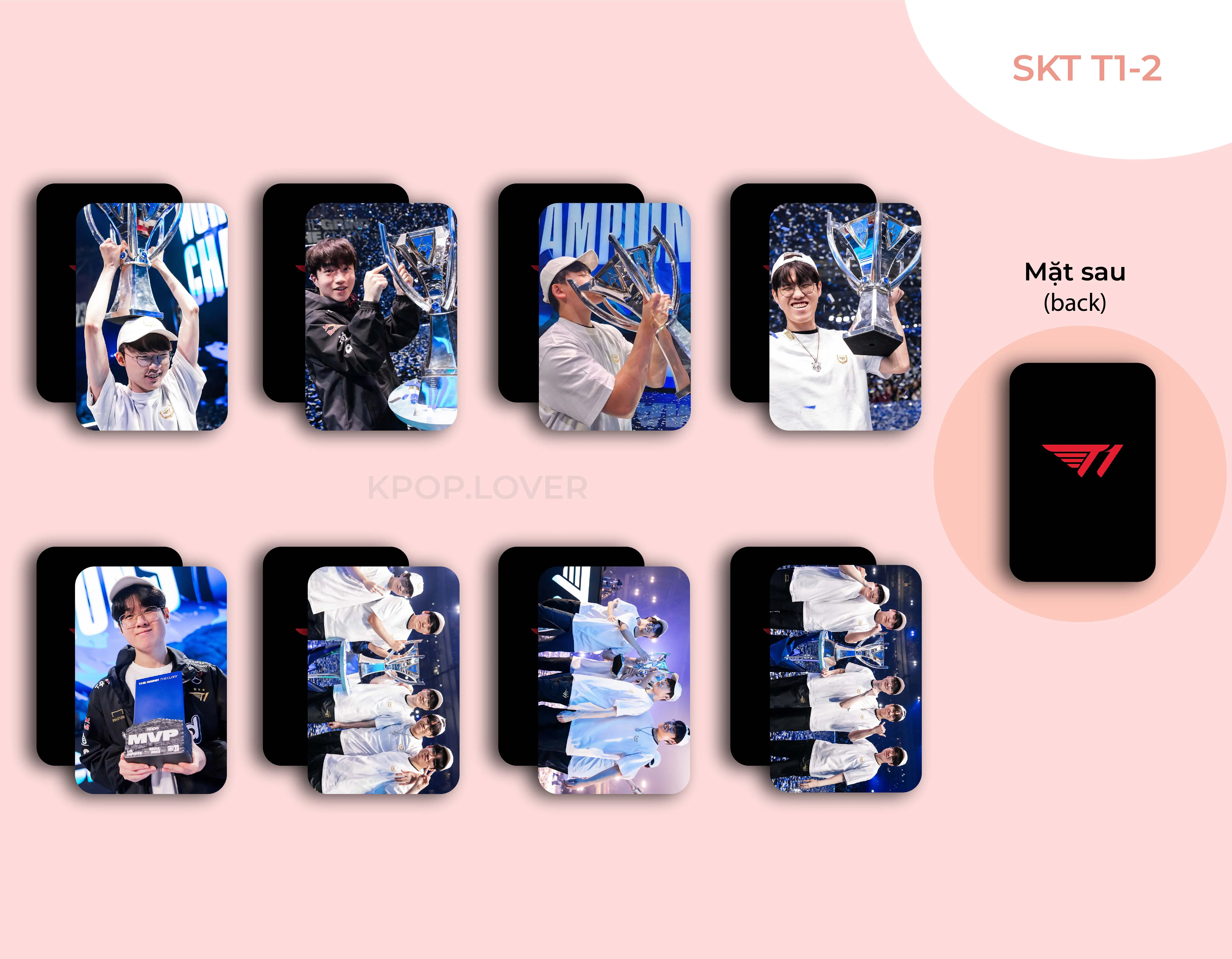 SET 8 CARD BO GÓC đội tuyển esport SKT T1