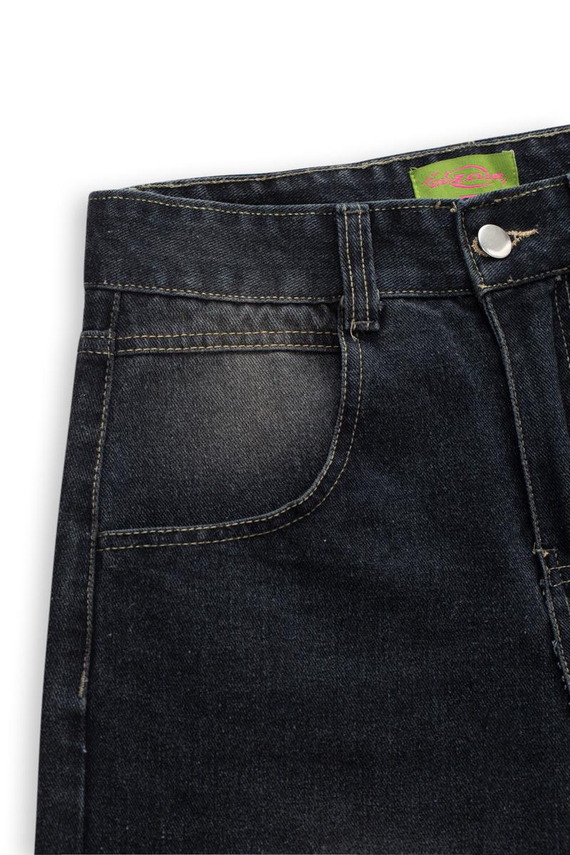 Product Introduction of M4 - GuZ Club - Quần Jeans dài Wash cạp cao ống rộng tôn dáng form unisex nam nữ có túi Mensswear Menswear Pants 10