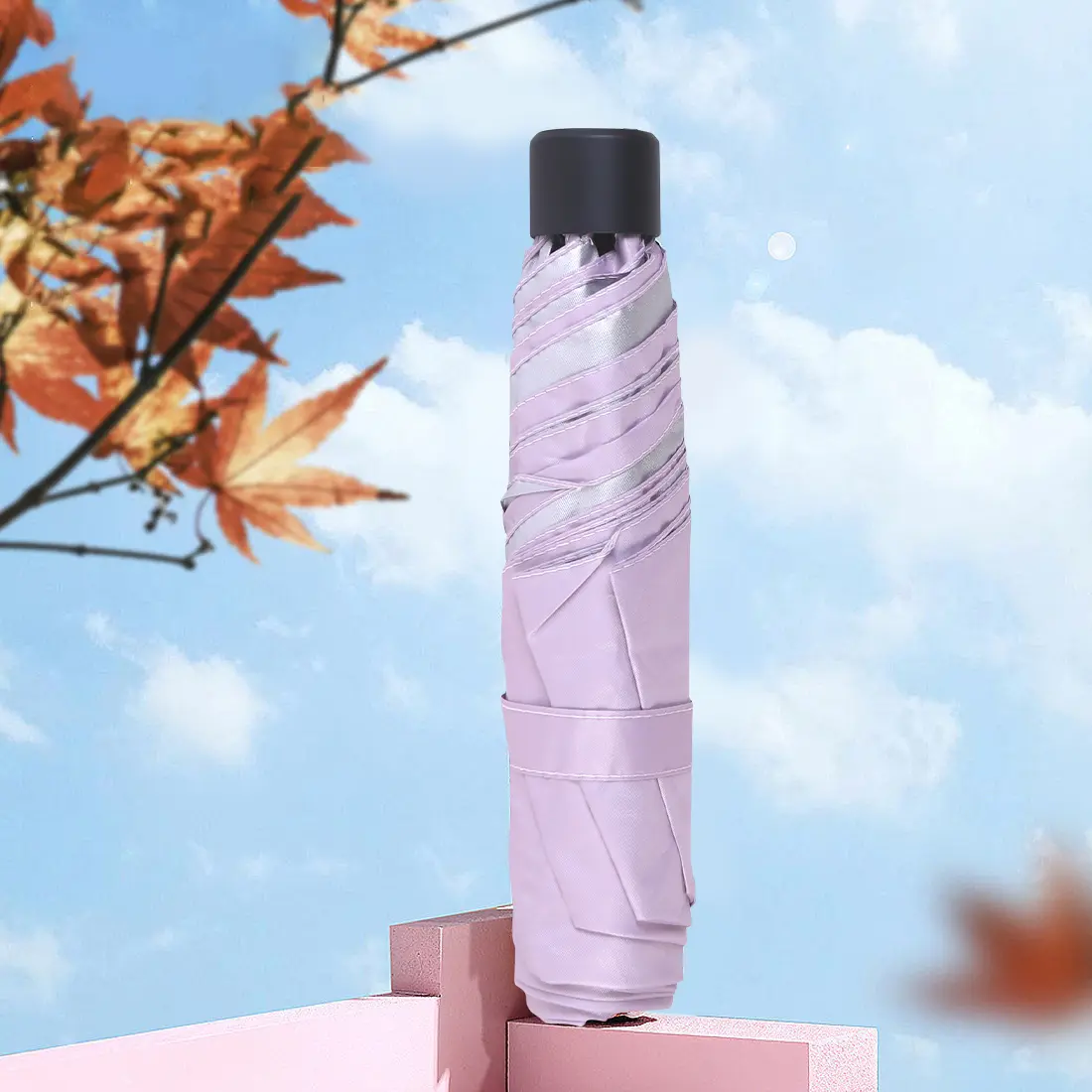 MINISO Payung Lipat Jumbo Outdoor Anti Sinar UV Anak Perempuan Payung Lipet