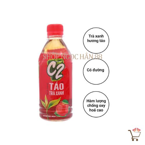 Trà Xanh C2 vị Chanh/Táo c=355ml 1