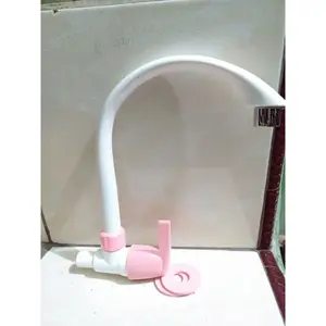kran angsa plastik keran cuci piring keran sowang murah keran dapur Biru Hijau pink 1/2 inchi