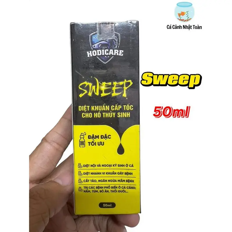 Sweep Diệt Khuẩn Cấp Tốc Cho Bể Cá Cảnh Hodicare Chai 50ml 0