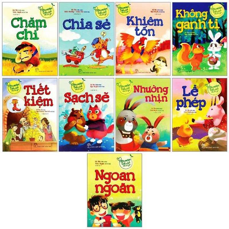 Bộ Sách 9 Cuốn Gieo Mầm Tính Cách Cho Bé Yêu