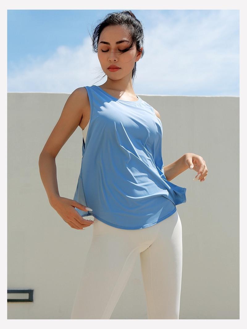 Product Introduction of Tank top fitness top yoga vest women sleeveless tank top EVJ 27