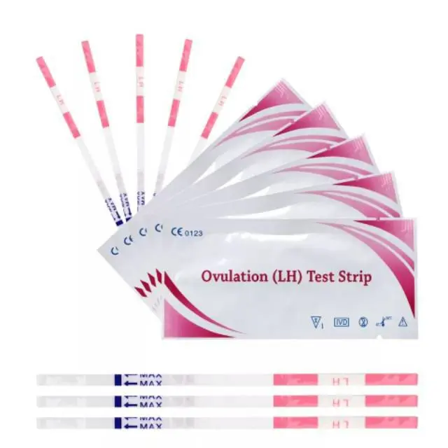 10x LH Pink Ovulation Test Kehamilan Alat Tes Masa Subur Deteksi Dini Deteksi Cepat 0
