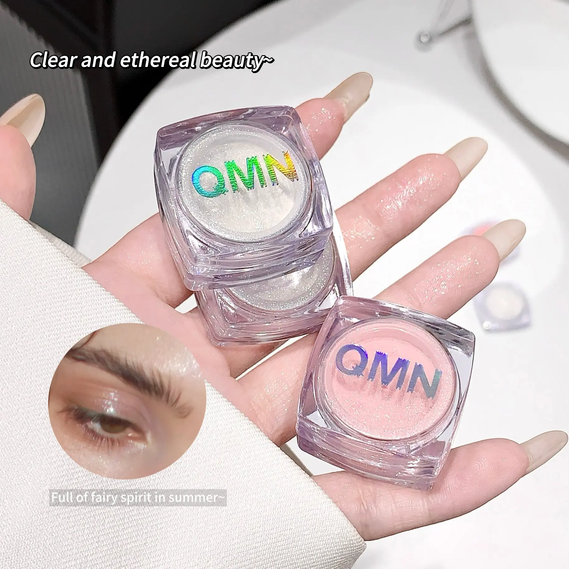 QMN Fantasy Highlights Flashy powder Nature Pearl Light Illumination High Light Grooming Makeup